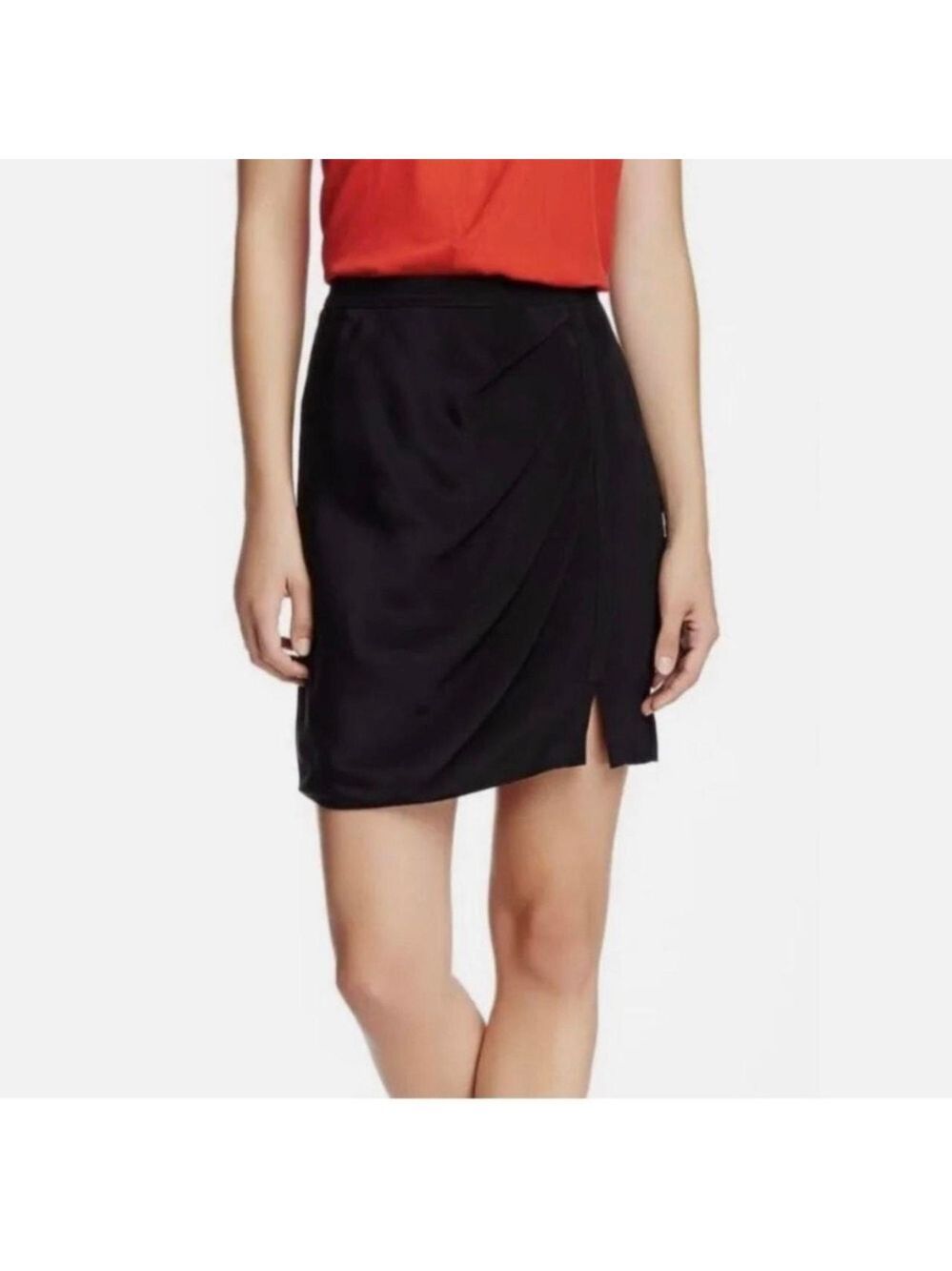 Rebecca Minkoff Women's Black Silk Skirt